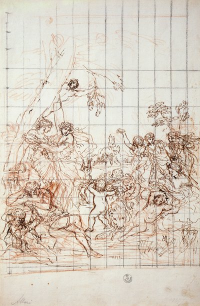 Study for the Golden Age fresco بواسطة بيترو دا كورتونا