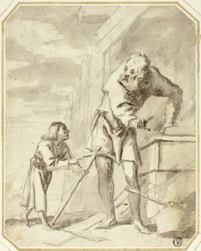 القديس يوسف مع الطفل يسوع في محل النجارة الخاص به بواسطة Pietro della Vecchia