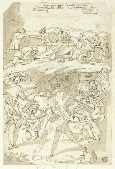 إغراء القديس أنطونيوس بواسطة Pietro della Vecchia