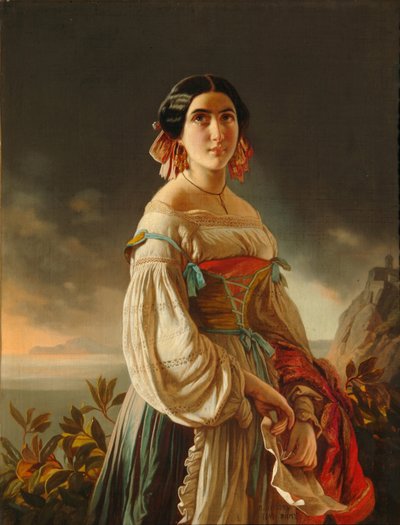 صورة للأميرة لينا جاجارينا ، 1847 بواسطة Pimen Nikitich Orlov