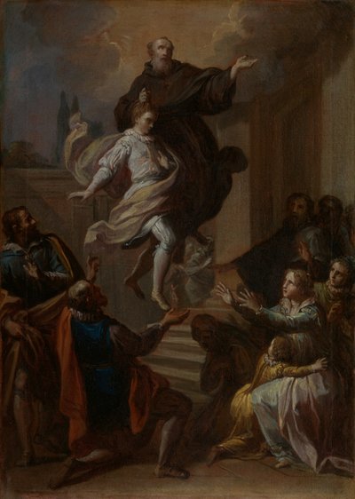 معجزة القديس يوسف كوبرتينو 1603-1663 ، 1750. بواسطة بلاسيدو كوستانزي