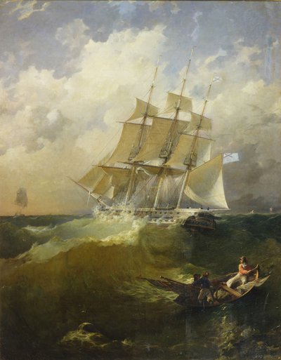 فرقاطة 44 بندقية أورورا ، 1844 بواسطة أفلاطون Timofeyevich Borispolets