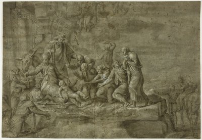 عبادة الرعاة بواسطة Polidoro da Caravaggio