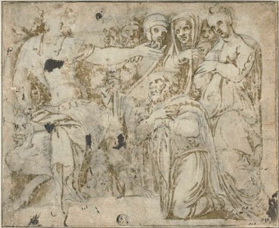 عائلة داريوس قبل الإسكندر بواسطة Polidoro da Caravaggio