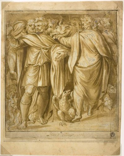 المشهد القرباني بواسطة Polidoro da Caravaggio