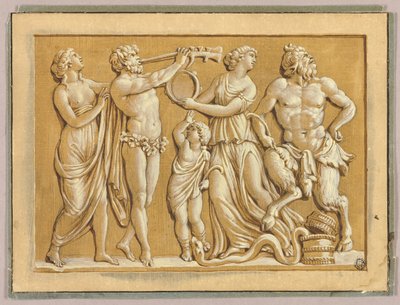 ساتير ، فاون وحوريات بواسطة Polidoro da Caravaggio