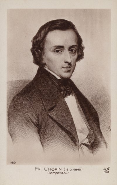 فريدريك شوبان ، ملحن وعازف بيانو بولندي (1810-1849) بواسطة المدرسة البولندية