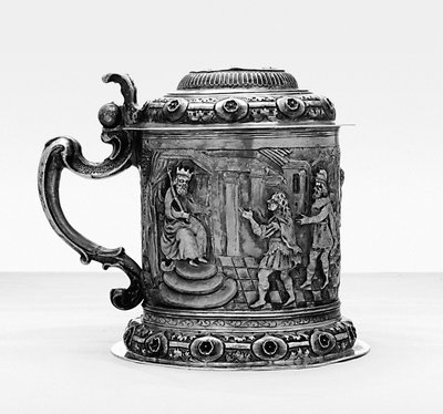 تانكارد ، الجوانب تتراجع وتطارد بمشاهد من حياة جوزيف ، دانزيج ، حوالي 1690 (قطعة فضية مطلية بالذهب) بواسطة المدرسة البولندية
