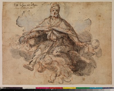 تأليه القديس أوغسطين ، المستقيم ، 1675-99 بواسطة المدرسة البرتغالية