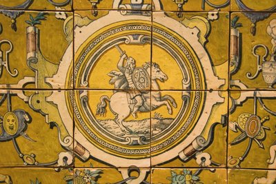 أحضان تيودوسيو الثاني (1568-1630) دوق براغانزا (خزفي) بواسطة المدرسة البرتغالية
