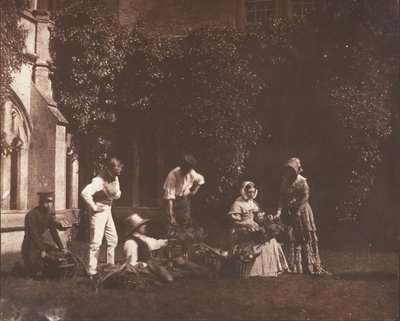 بائعو الفاكهة ، كاليفورنيا. 1845. بواسطة ربما من قبل ويليام هنري فوكس تالبوت.