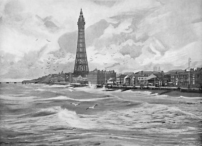 بلاكبول ، مع برج إيفل ، c1896 بواسطة شركة بولتون وشركاه