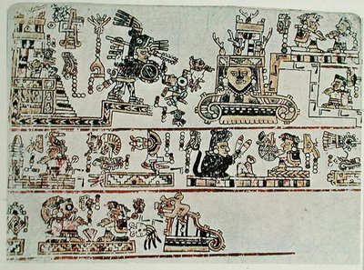 نسخة طبق الأصل من Codex Bodley ، التفاصيل ، حوالي 1521 (رق) بواسطة ما قبل كولومبوس قبل كولومبوس