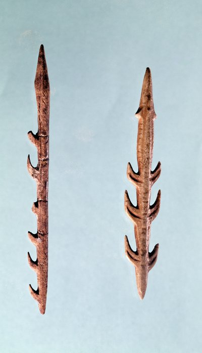 اثنين من الحرابان ، العصر الحجري القديم العلوي ، 35000-10000 قبل الميلاد (الصوان) بواسطة قبل التاريخ