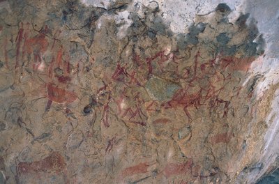 الشخصيات البشرية والحيوانية (رسم الكهوف) بواسطة عصور ما قبل التاريخ