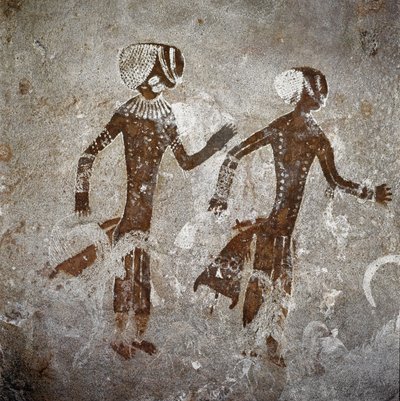 شخصيات بشرية. لوحات الكهف ، 8000-7000 ق بواسطة عصور ما قبل التاريخ
