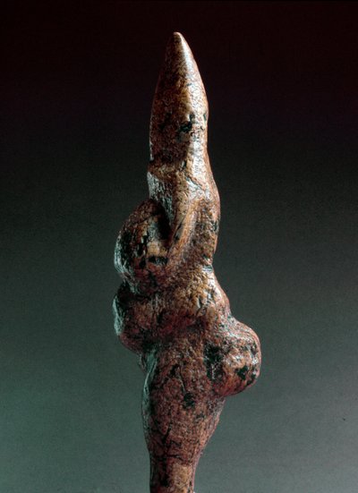 عصور ما قبل التاريخ: Venus de Savignano ، منحوتة حجرية مجسمة وجدت في عام 1925 في Savignano sul Panaro. ارتفاع العصر الحجري القديم: 22 سم. Museo Nazionale Preistorico Etnografico Luigi Pigorini (متحف ما قبل التاريخ والإثنوغرافيا) ، روما ، إيطاليا. بواسطة عصور ما قبل التاريخ