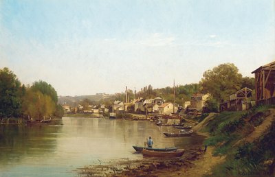 على ضفاف نهر السين في Meudon بواسطة Prosper Galerne