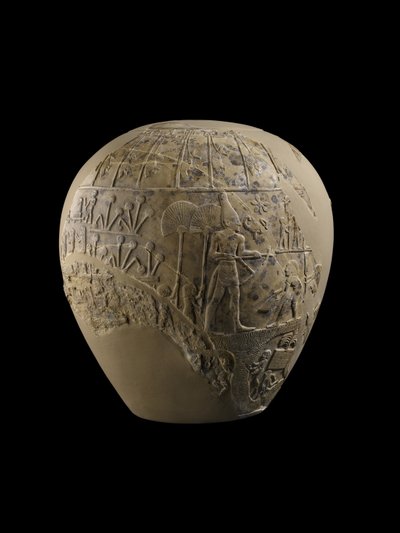 صولجان العقرب الملك ، 3100-3000 قبل الميلاد (الحجر الجيري) بواسطة Protodynastic Period Egyptian