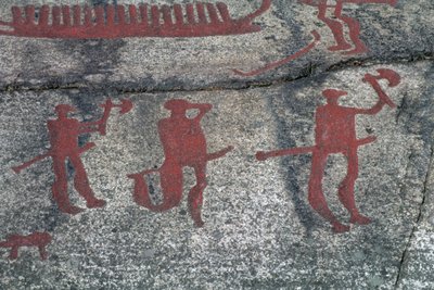 مشهد الصيد (الرسم الصخري) بواسطة protohistoric