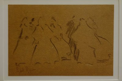 esbozo de figuras femeninas, Narcís Puget Riquer, dibujo al carboncillo, museo Puget, casa noble de Can LLaudis , Dalt Vila, Ibiza, balearic islands, Spain بواسطة بوجيه ريكير
