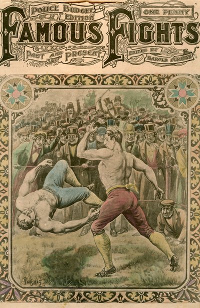 المعركة بين توم سبرينغ وبيل نيت ، 1823 أواخر القرن التاسع عشر أو أوائل القرن العشرين. بواسطة بوجنس