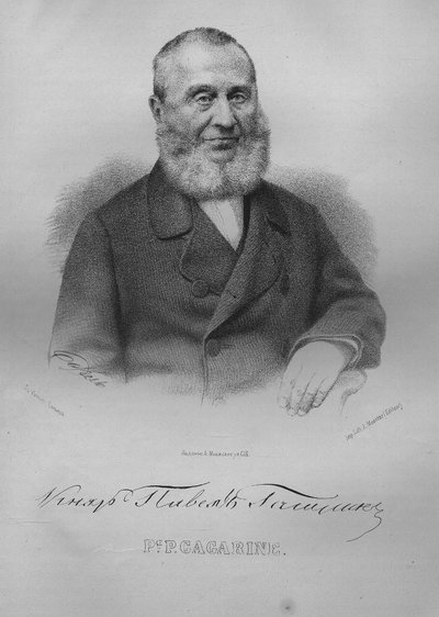 صورة للكونت بافل بافلوفيتش جاجارين 1789-1872 ، 1865 بواسطة Pyotr Fyodorovich Borel