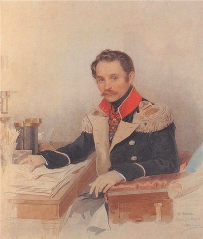 صورة ليوني فاسيليفيتش دوبلت 1792-1862 ، رئيس أركان سلاح الدرك ، 1834 بواسطة بيوتر فيودوروفيتش سوكولوف