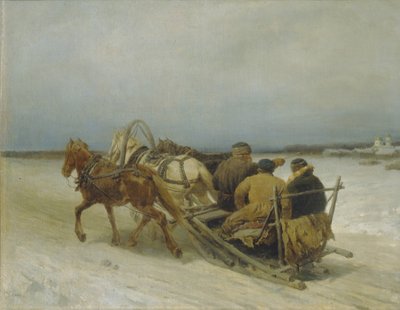 الترويكا في الشتاء ، 1880 بواسطة بيوتر بتروفيتش سوكولوف