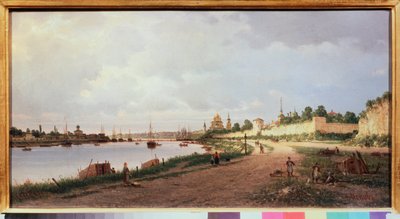 بسكوف (روسيا) (بسكوف) - لوحة لبيوتر بتروفيتش فيريشاجين (بيوتر فيريشاجين) (1836-1886) ، زيت على قماش بواسطة بيوتر بتروفيتش Vereshchagin