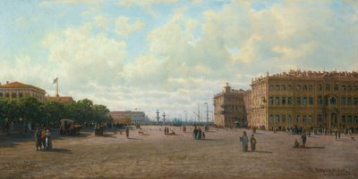 ساحة القصر في سانت بطرسبرغ ، 1860. بواسطة بيوتر بتروفيتش Vereshchagin