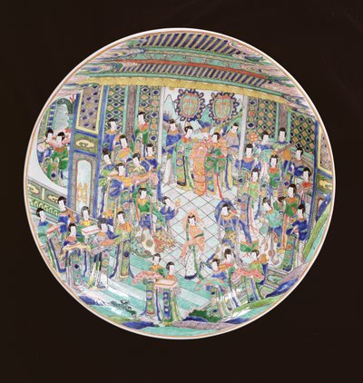 شاحن Famille Verte كبير ، فترة كانغشي (1662-1722) (الخزف) (انظر أيضًا 272194) بواسطة اسرة تشينغ الصينية