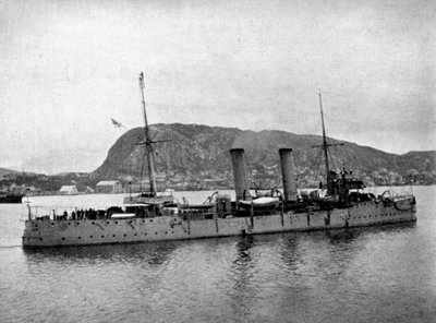 HMS Spartan قبالة النرويج ، 1904 1908. بواسطة الملكة الكسندرا