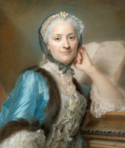 صورة للسيدة آن جين كاسانيا دي موندونفيل ، ولدت بوكون (1708-1780) بواسطة كوينتين دي لاتور