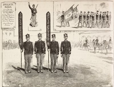 Inspection of the Brigade Roma from the Italian Army, March 16 بواسطة كوينتو سيني