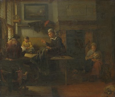 داخل متجر للخياطة ، ج. 1660 بواسطة Quiringh فان Brekelenkam