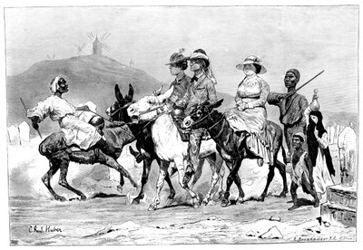 عصابة من السياح ، مصر ، 1881 بواسطة ر. براندامور