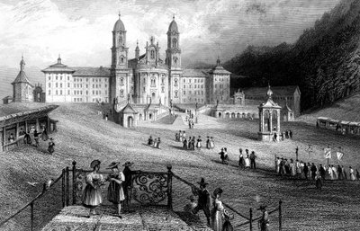 دير اينسيديلن ، شويز ، سويسرا ، 1836. بواسطة ر. واليس