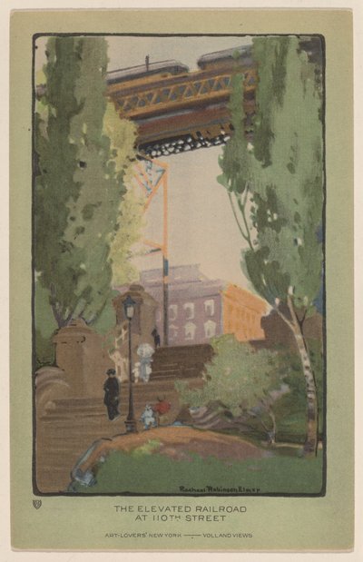 السكة الحديدية المرتفعة في شارع 110 بواسطة راشيل روبنسون إلمر