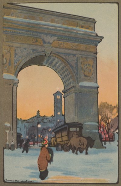 قوس واشنطن في وينتر توايلايت ، 1914. بواسطة راشيل روبنسون إلمر