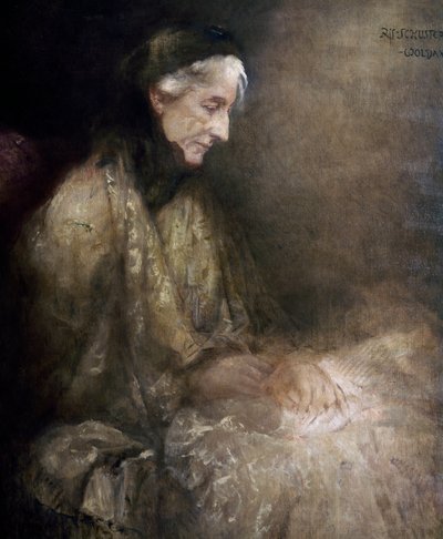 صورة لكوزيما فاغنر (1838-1930) ، ابنة فرانز ليزت ، زوجة ريتشارد فاجنر (زيت على قماش) بواسطة رافائيل وولدان شوستر