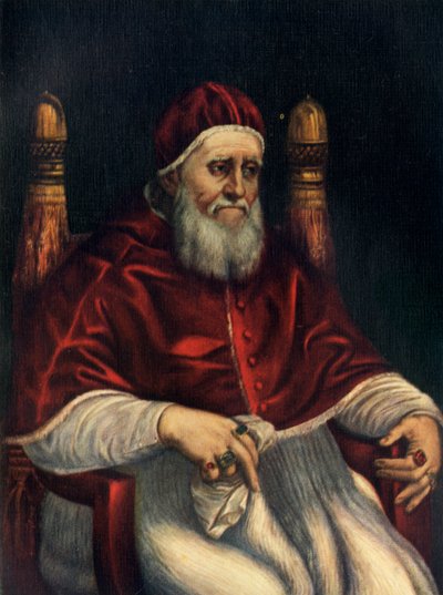 البابا يوليوس الثاني ، c1512 ، c1912 بواسطة رافايللو سانزيو رافائيل