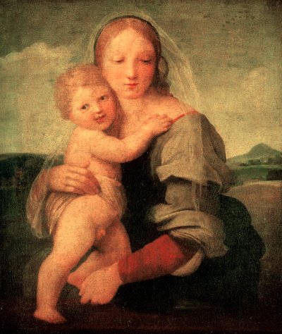 ماكنتوش مادونا ، c1510-1512 بواسطة رافايللو سانزيو رافائيل