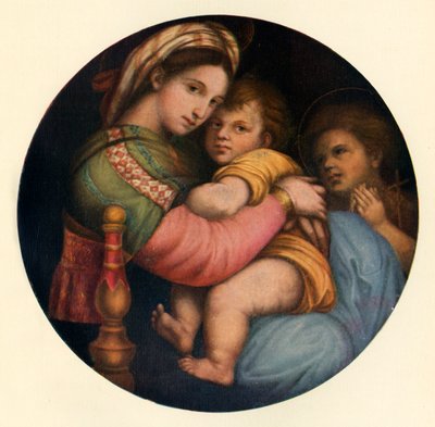 مادونا ديلا سيديا ، c1514 ، c1912 بواسطة رافايللو سانزيو رافائيل