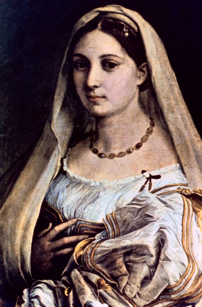 امرأة ترتدي الحجاب La Donna Velata ، 151213 بواسطة رافايللو سانزيو رافائيل
