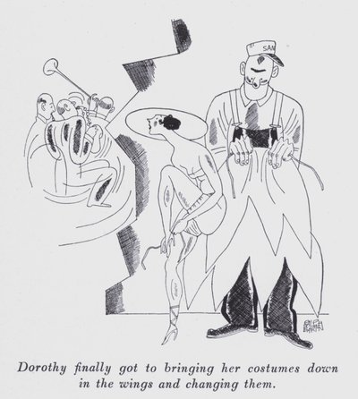 رسم توضيحي لـ "But Gentlemen Marry Brunettes" لأنيتا لوس (ليتو) بواسطة رالف بارتون