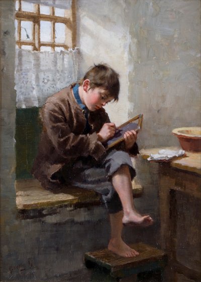 دروس المنزل ، 1887 بواسطة رالف هيدلي