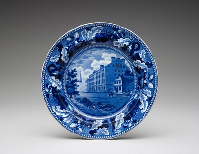 لوحة ، ج. 1831-1832 (خزف مطلي بالرصاص مع طباعة نقل) بواسطة رالف ستيفنسون