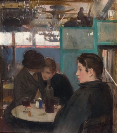 الجزء الداخلي من Moulin de la Galette - Casas ، Ramon (1866-1932) - c. 1890 - زيت على قماش - 78.5x69 - متحف كاتالونيا الوطني للفنون ، برشلونة بواسطة رامون كاساس
