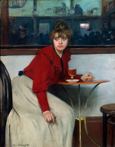 في Moulin de la Galette أو La Madeleine. لوحة لرامون كاساس آي كاربو (1866-1932) بواسطة رامون كاساس إي كاربو